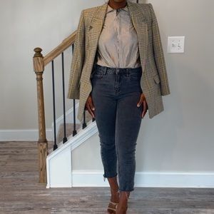 Linda Allard Ellen Tracy Wool and Cashmere Blazer